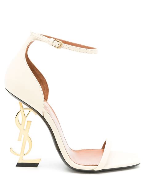 ysl white sandal heels|YSL high heels price.